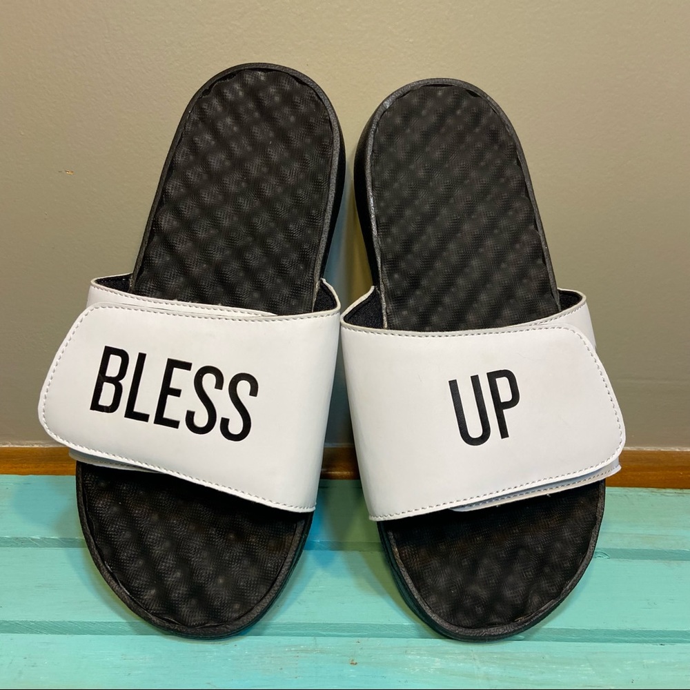 DJ KHALED Bless Up slides men’s size 8
